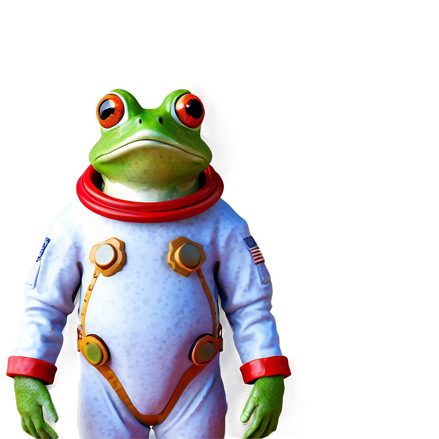 Frog In Space Suit Png Ovm