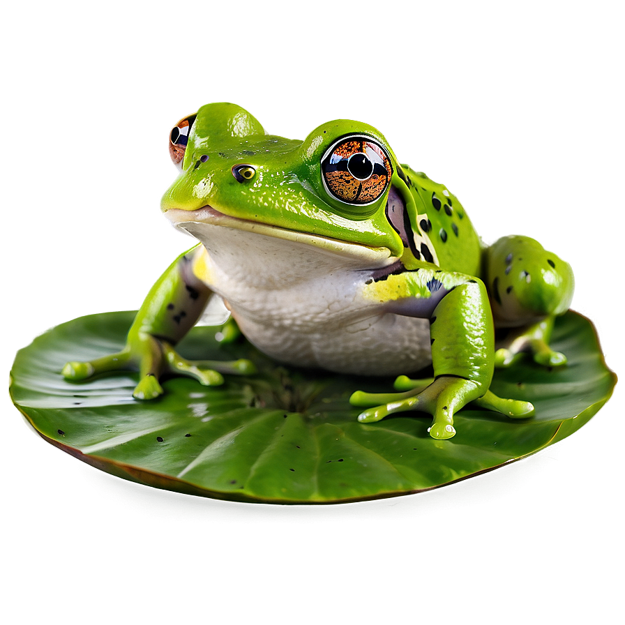 Frog On Lily Pad Png Aqf