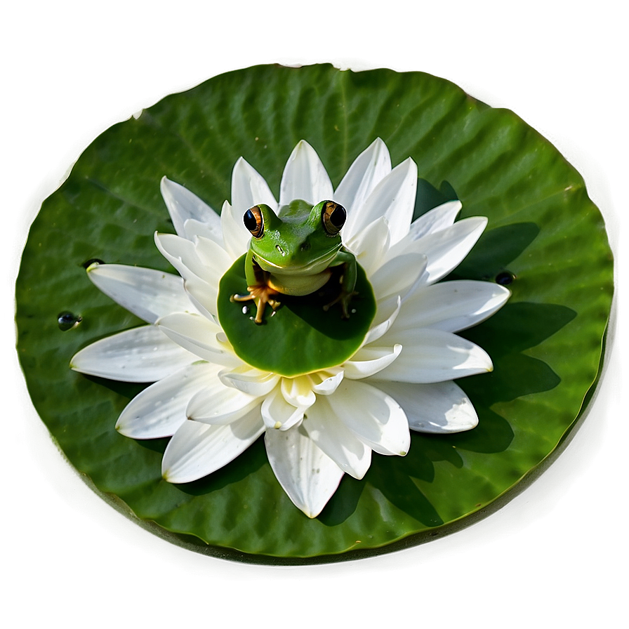 Frog On Lily Pad Png Khv