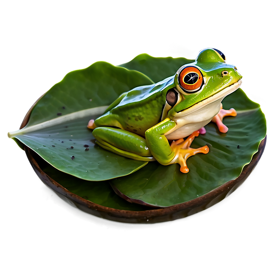 Frog On Lily Pad Png Ymh