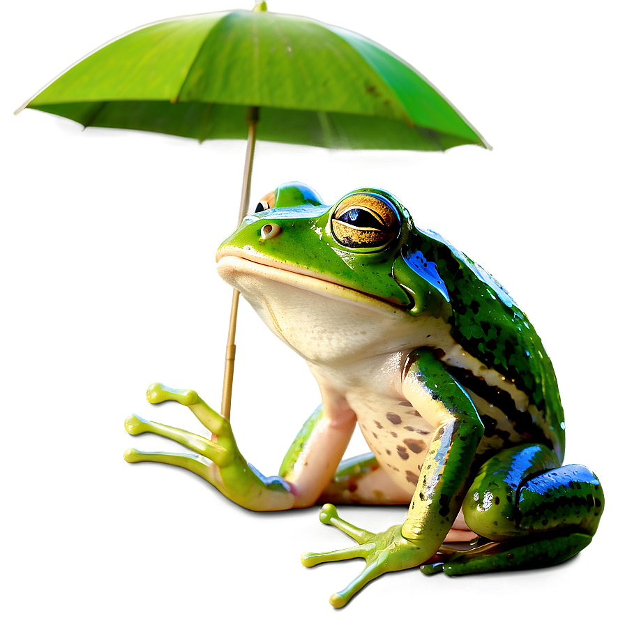 Frog Under Umbrella Png 06212024