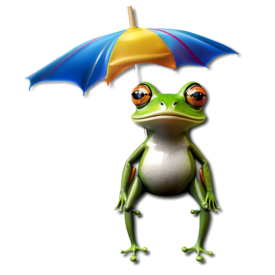 Frog Under Umbrella Png 06212024