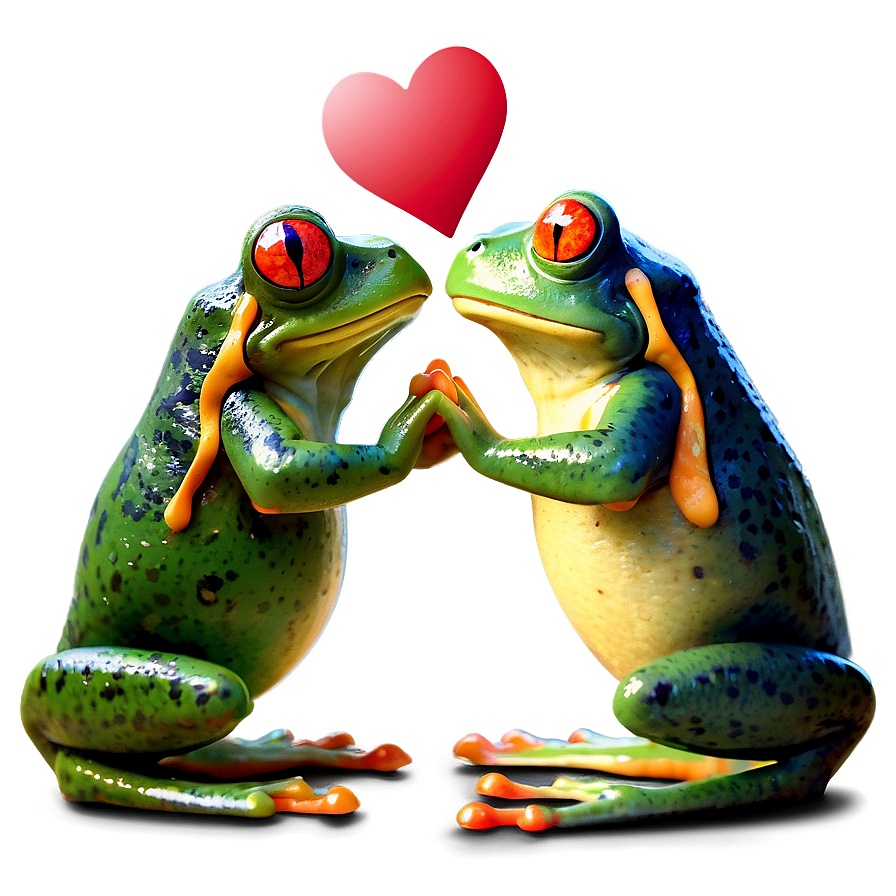 Frogs In Love Png 06212024