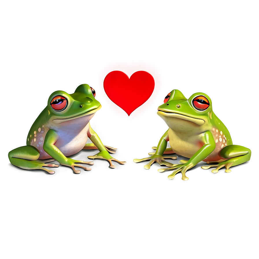 Frogs In Love Png Pdp