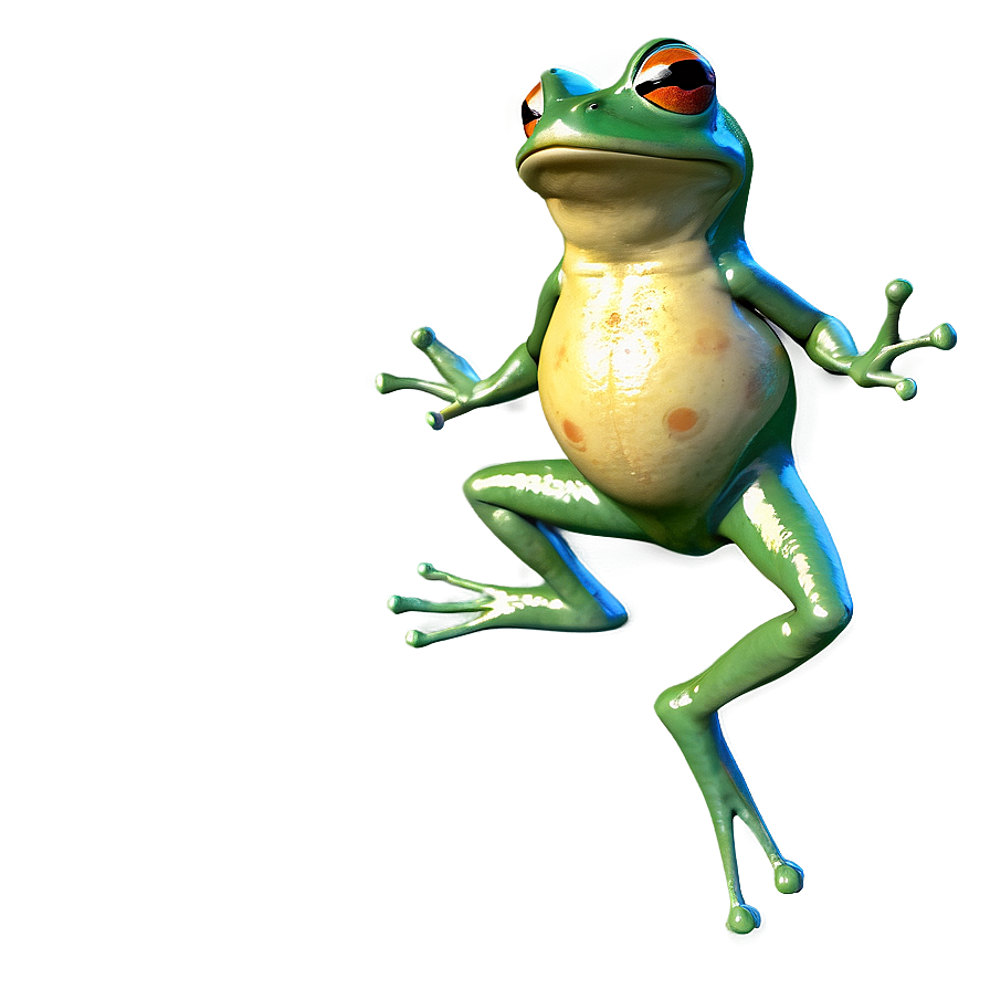 Frolicsome Frog Leaping Png Wfy
