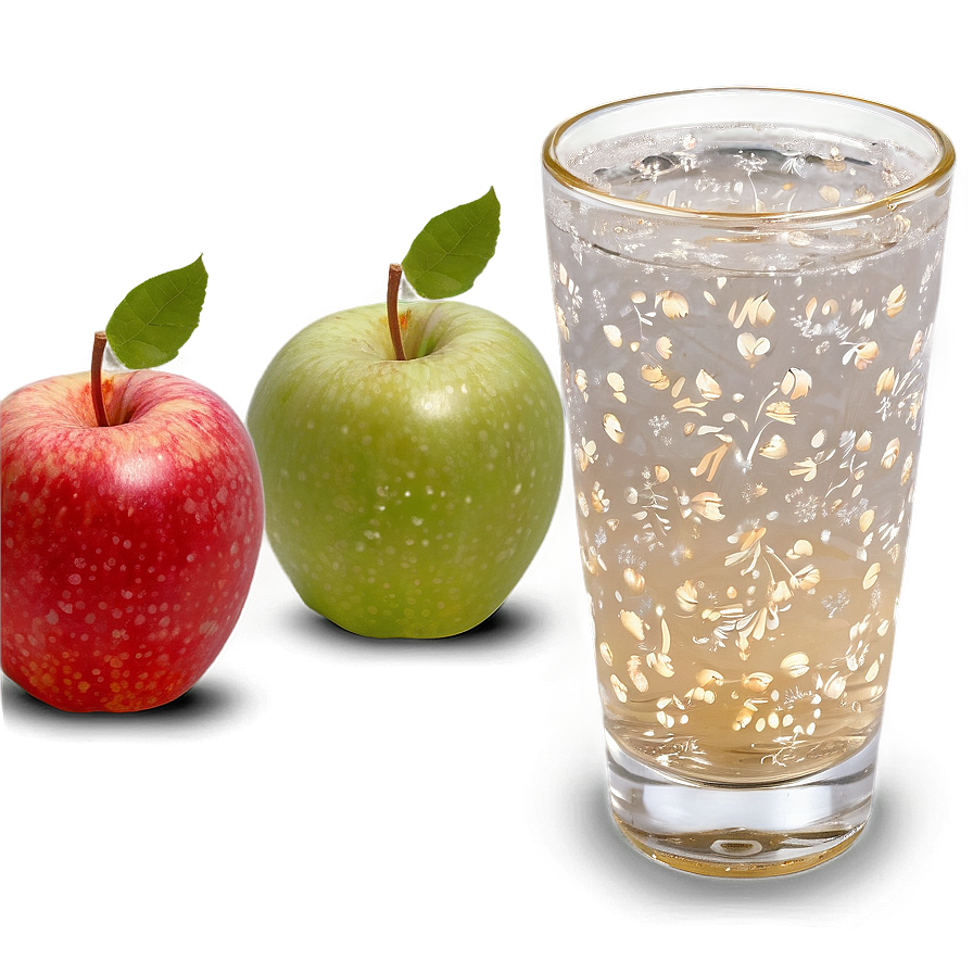 Frosted Apple Juice Glass Png 13