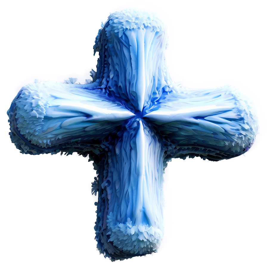 Frosted Blue Cross Model Png 06292024