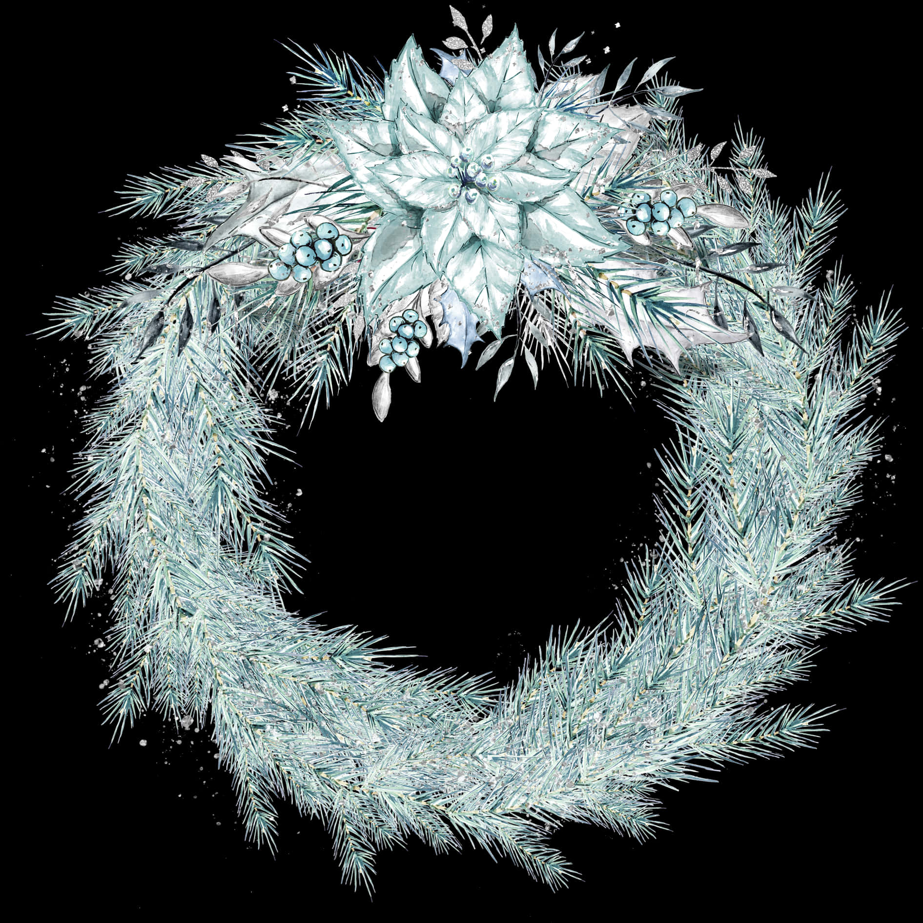 Frosted Pinecone Christmas Wreath