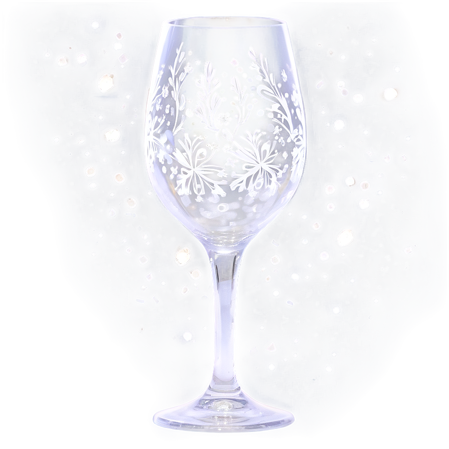 Frosted Wine Glass Png Trf