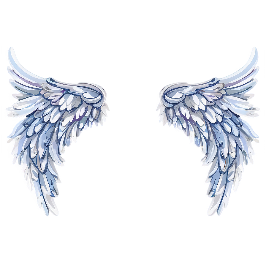 Frosty Angel Wings Pattern Png Mam | PNGpix.com