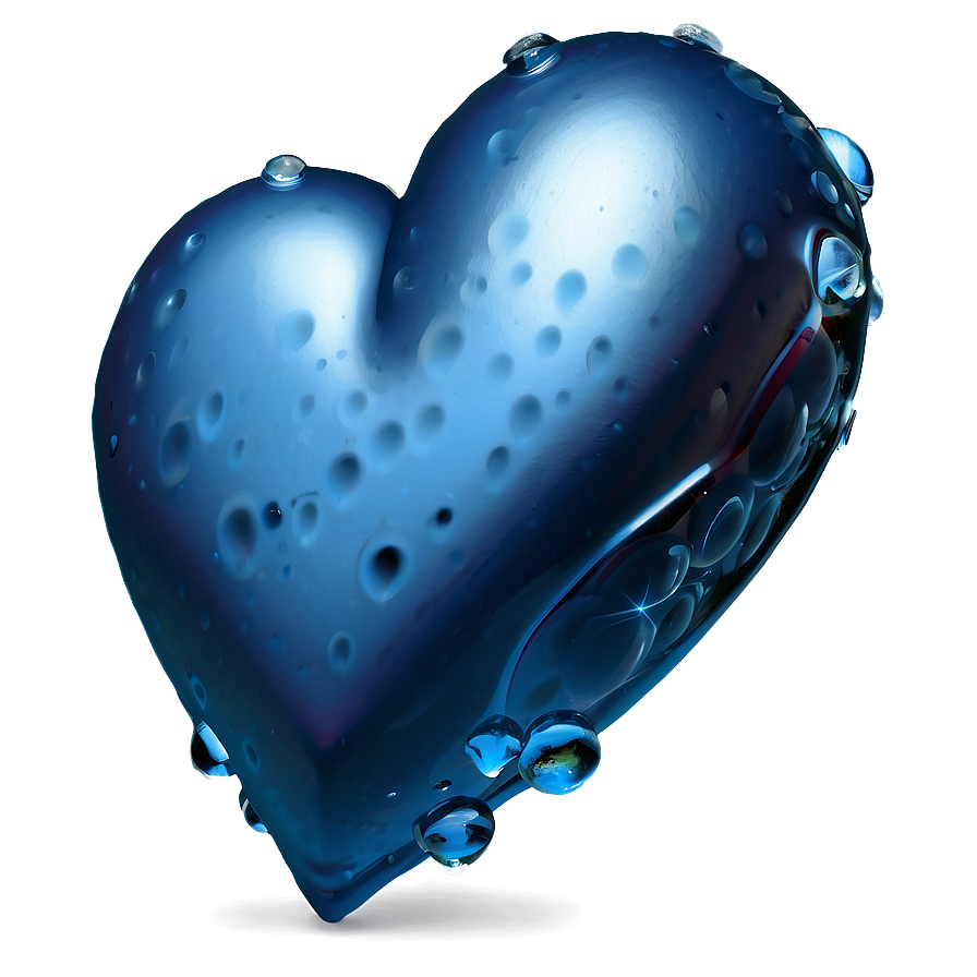 Frosty Blue Heart Icon Png 57