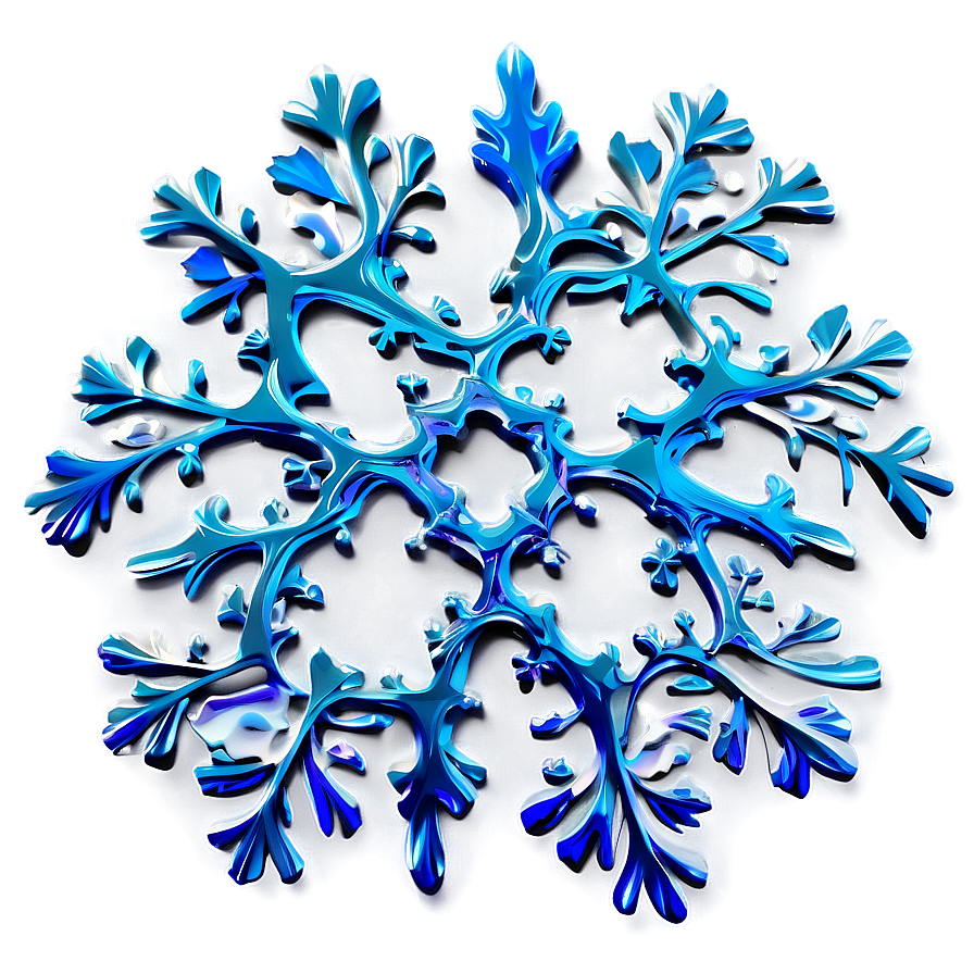 Frosty Christmas Snowflakes Png 06252024