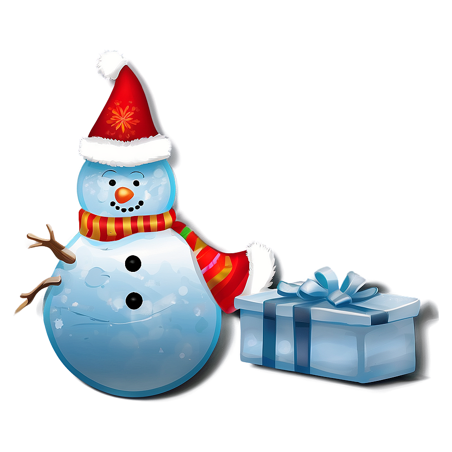 Frosty Merry Christmas Scene Png Efs2