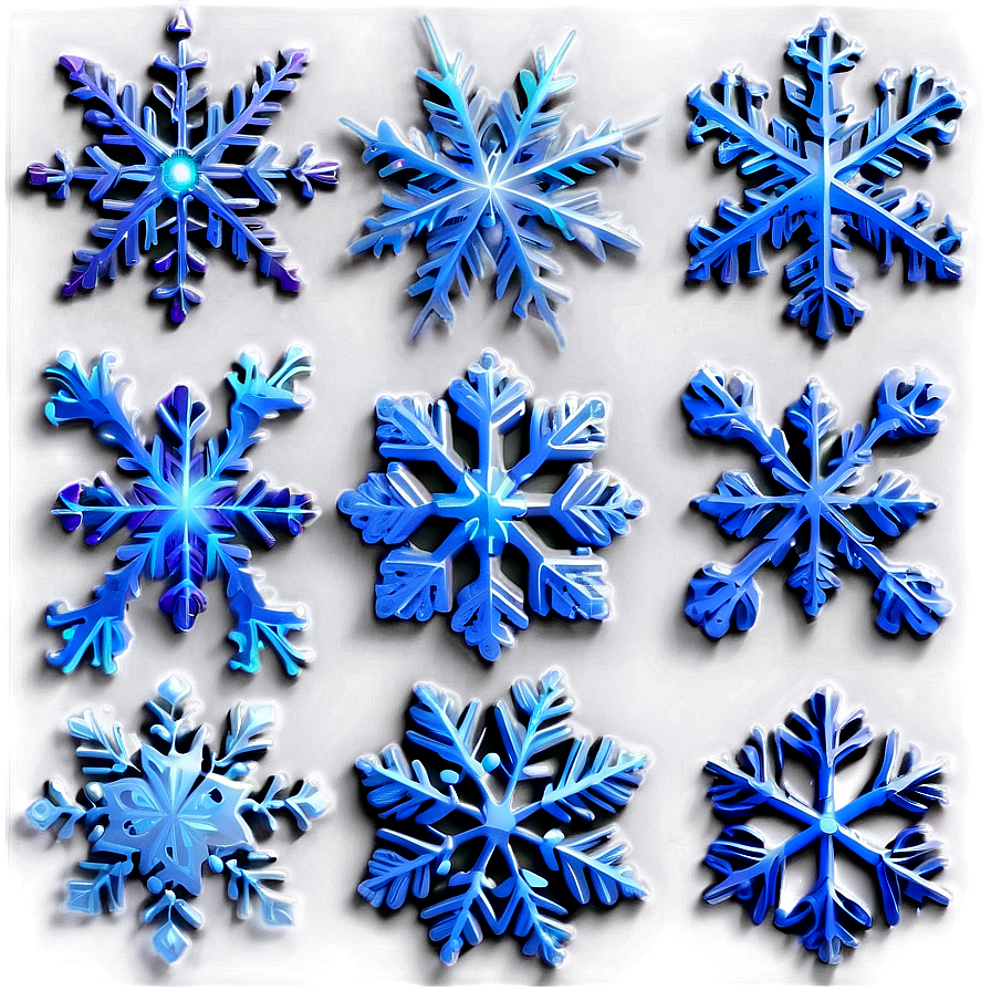 Frosty Snowflakes Pattern Png 06292024