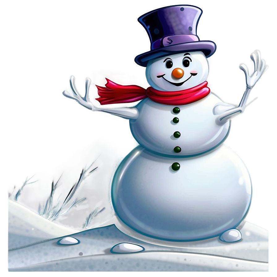 Frosty Snowman Cartoon Png 90