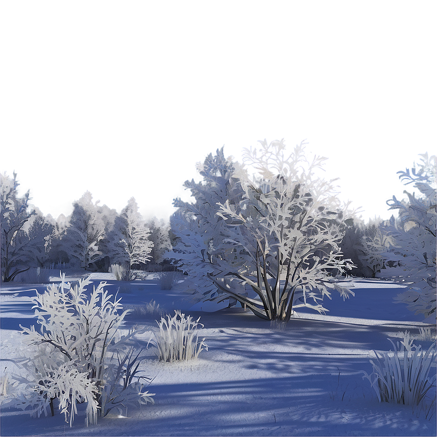 Frosty Winter Scene Png Tmn