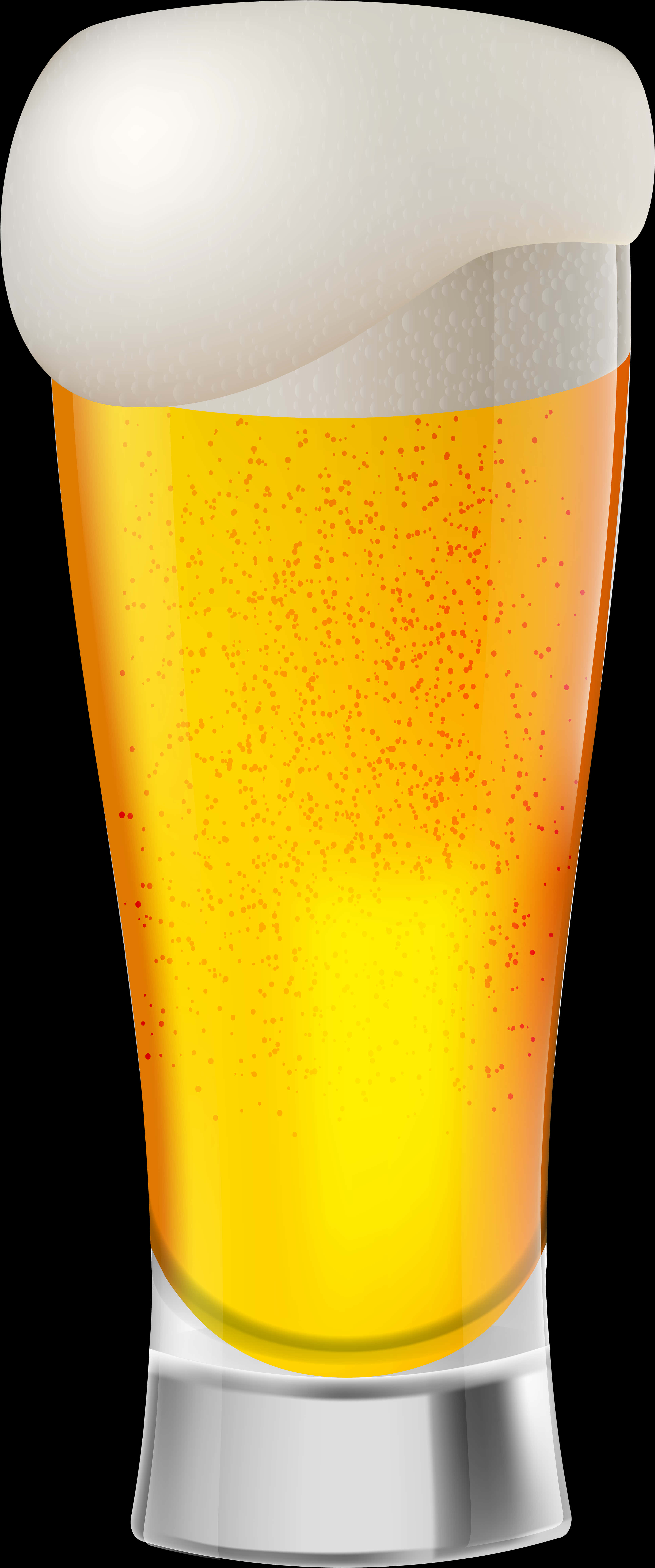 Frothy Beer Glass Vector