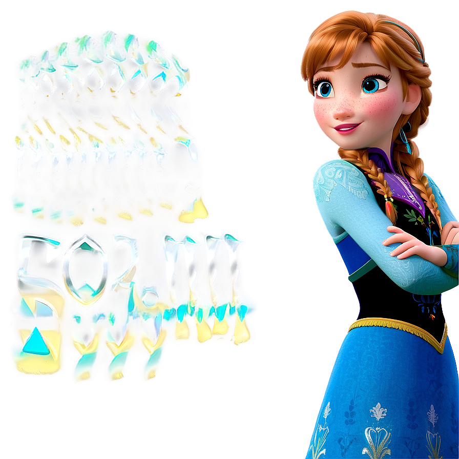 Frozen Anna Brave Pose Png 06282024