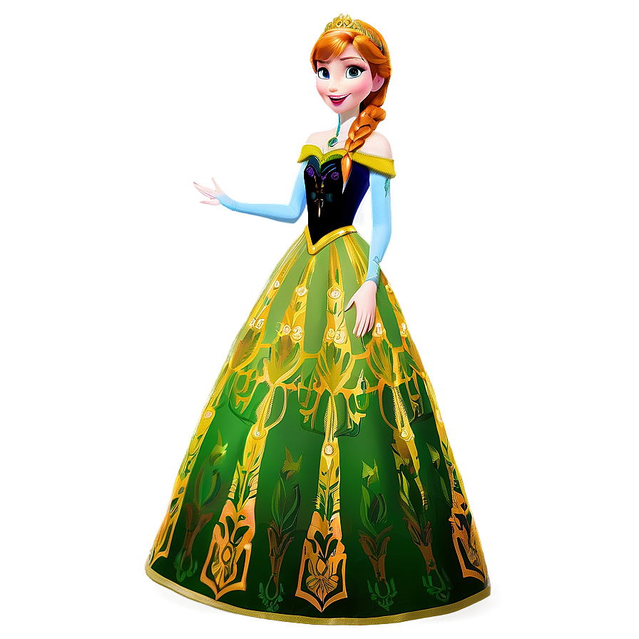 Frozen Anna Coronation Dress Png Akh