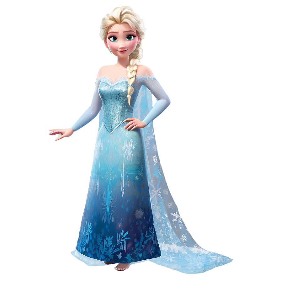 Frozen Elsa's Snow Queen Gown Png Ogc80