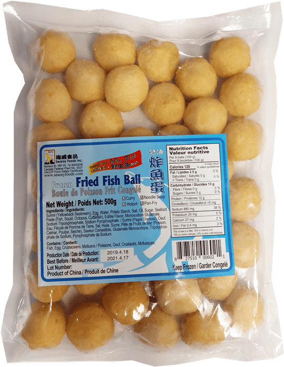 Frozen Fried Fish Balls Package