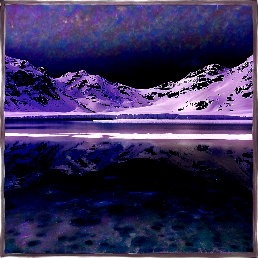 Frozen Lake Under Snow Png Pvg85