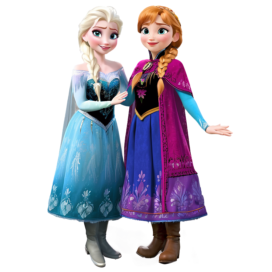 Frozen Sisters Reunited Png Eqb99