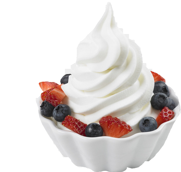 Frozen Yogurt With Fresh Berries