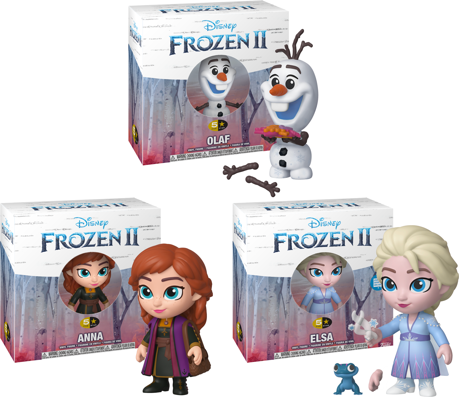 Frozen2 Figurines Anna Elsa Olaf