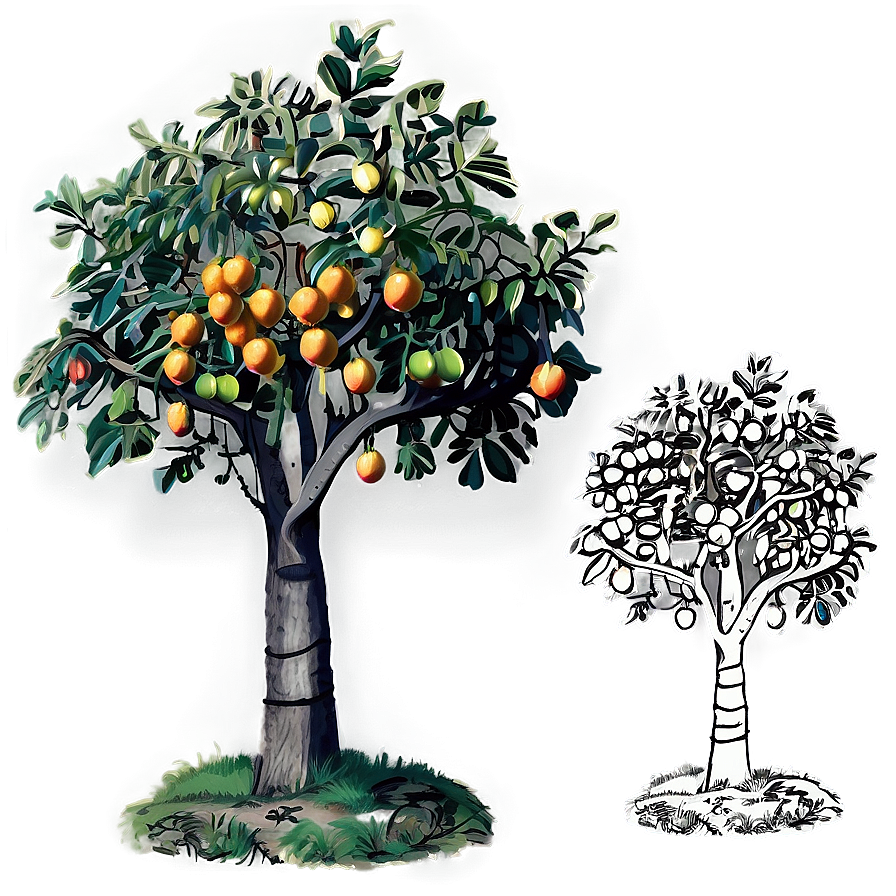 Fruit Tree Drawing Png 29