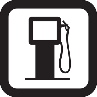 Fuel Pump Icon Silhouette