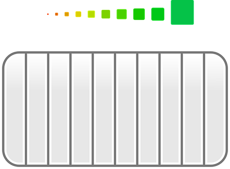 Full Battery Indicator Vector