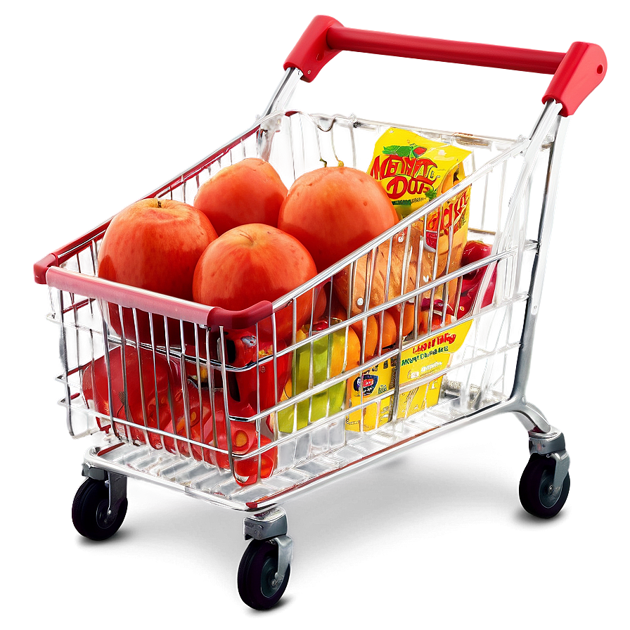 Full Grocery Cart Png 06282024