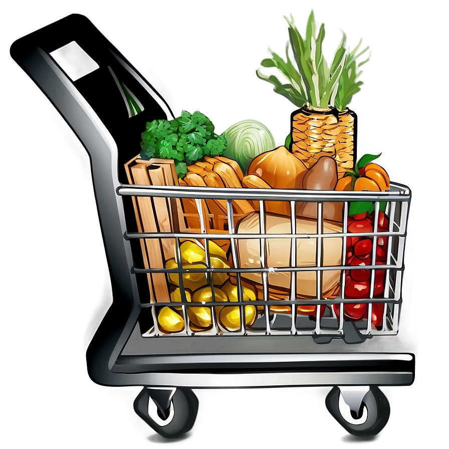 Full Grocery Cart Png Ljc57