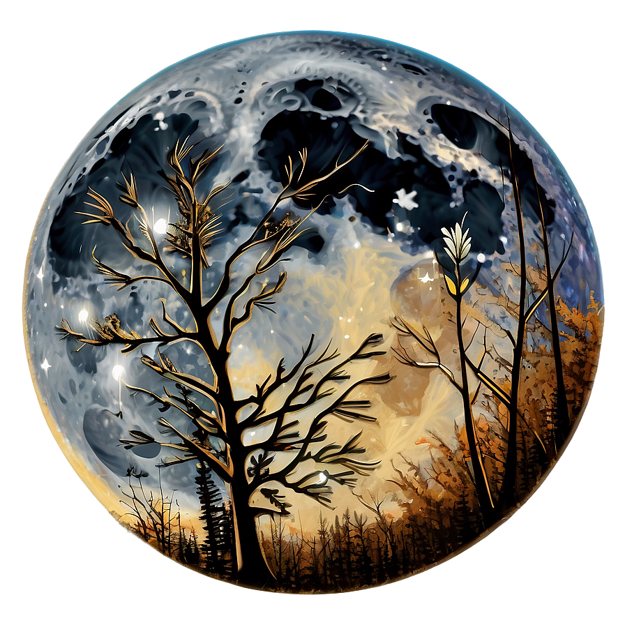 Full Moon Autumn Whisper Png 05242024