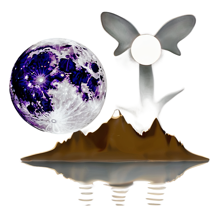 Full Moon Desert Mystery Png 28