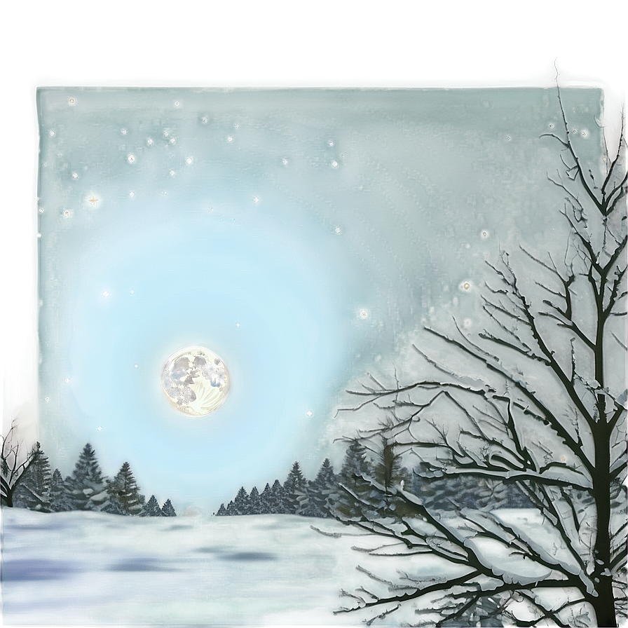 Full Moon Polar Light Png 54