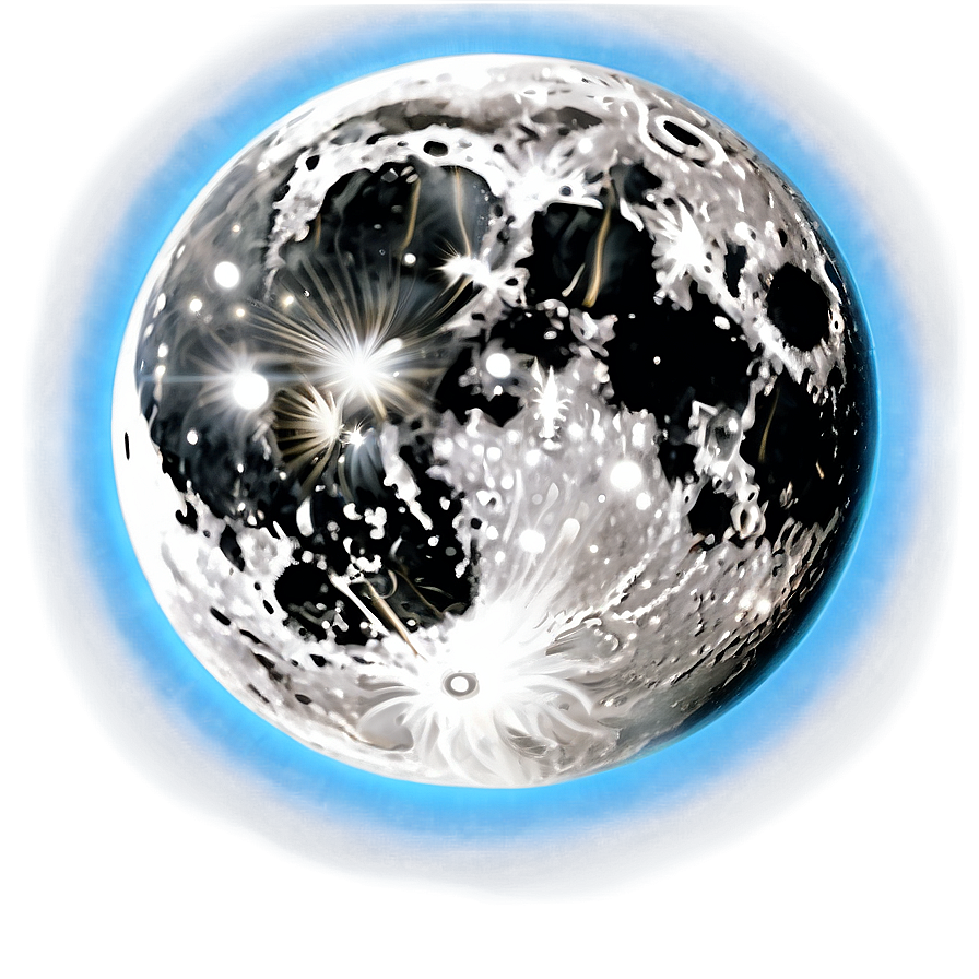 Full Moon Polar Light Png Tjv29