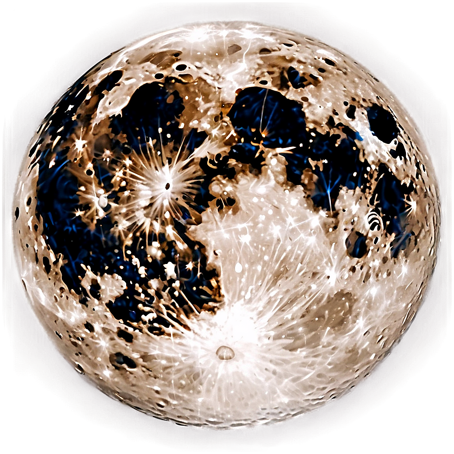 Full Moon Surface Glowing Png 06262024