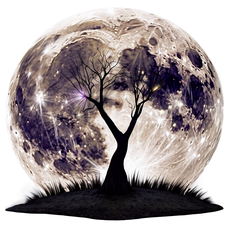 Full Moon Tranquil Scene Png 94