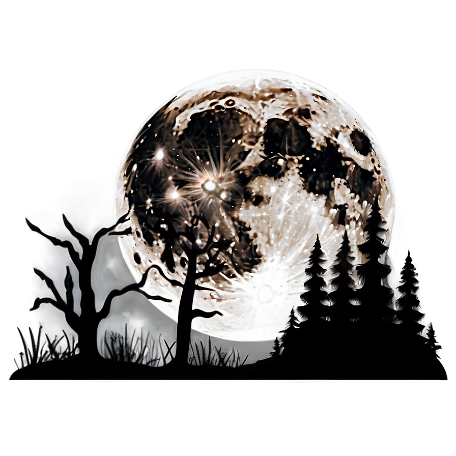 Full Moon Wildlife Scene Png 05242024