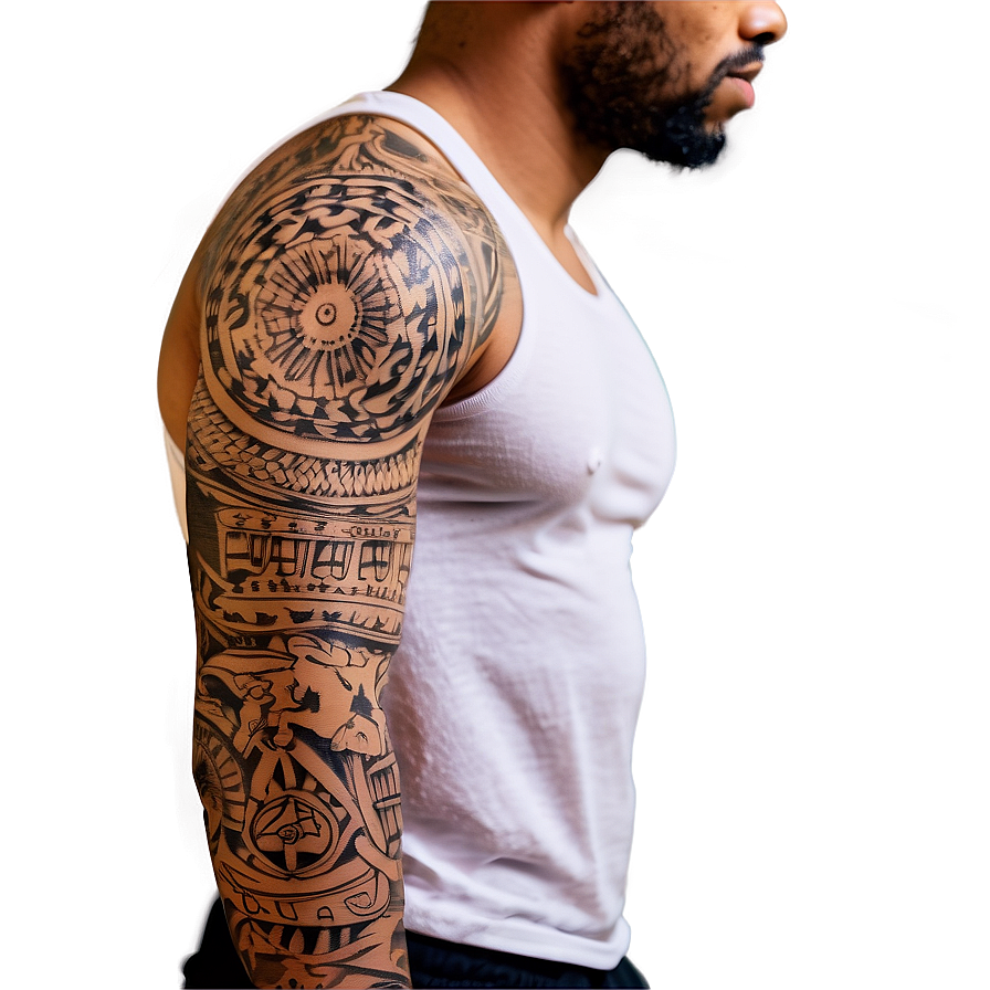 Full Tattoo Sleeve Design Png 32