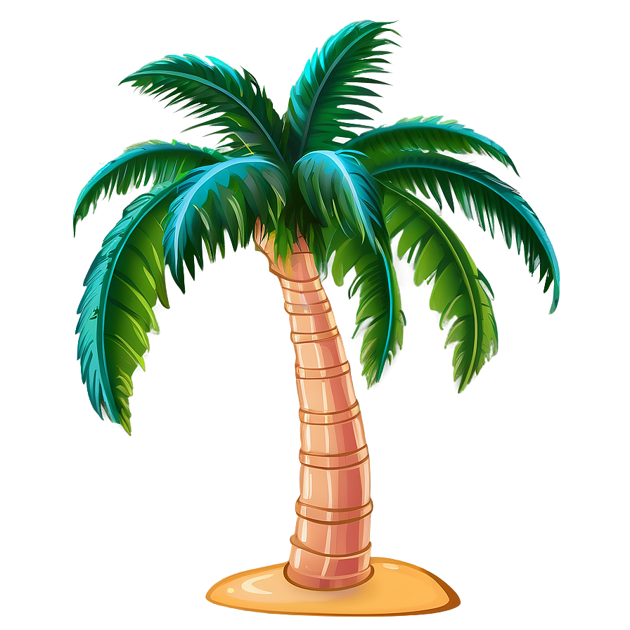 Fun Cartoon Palm Tree Png Drw