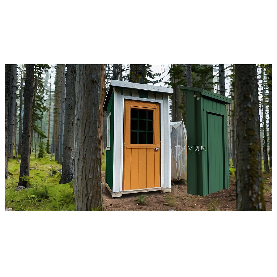 Functional Backcountry Outhouse Png Mni