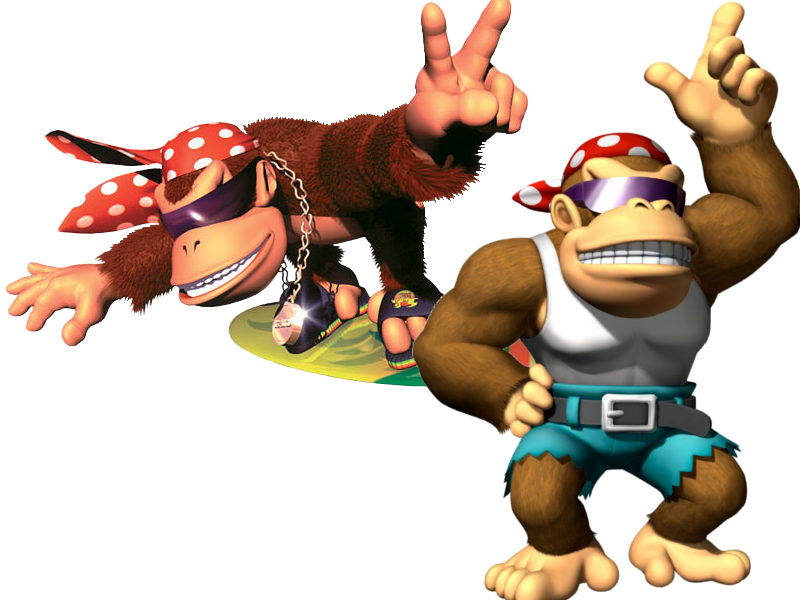 Funky Kong Duo Surfand Pose