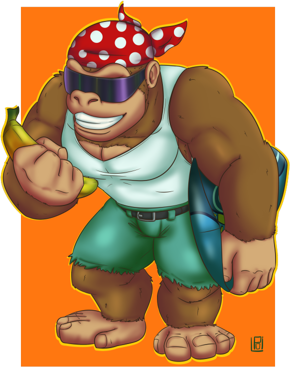 Funky Kong Surfer Style