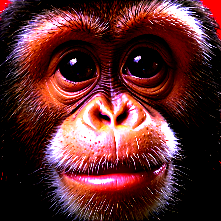 Funky Monkey Face Png Cwa