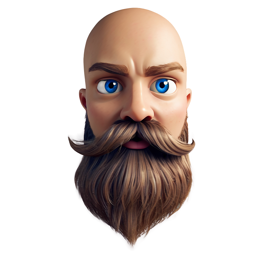 Funny Cartoon Beard Image Png 48