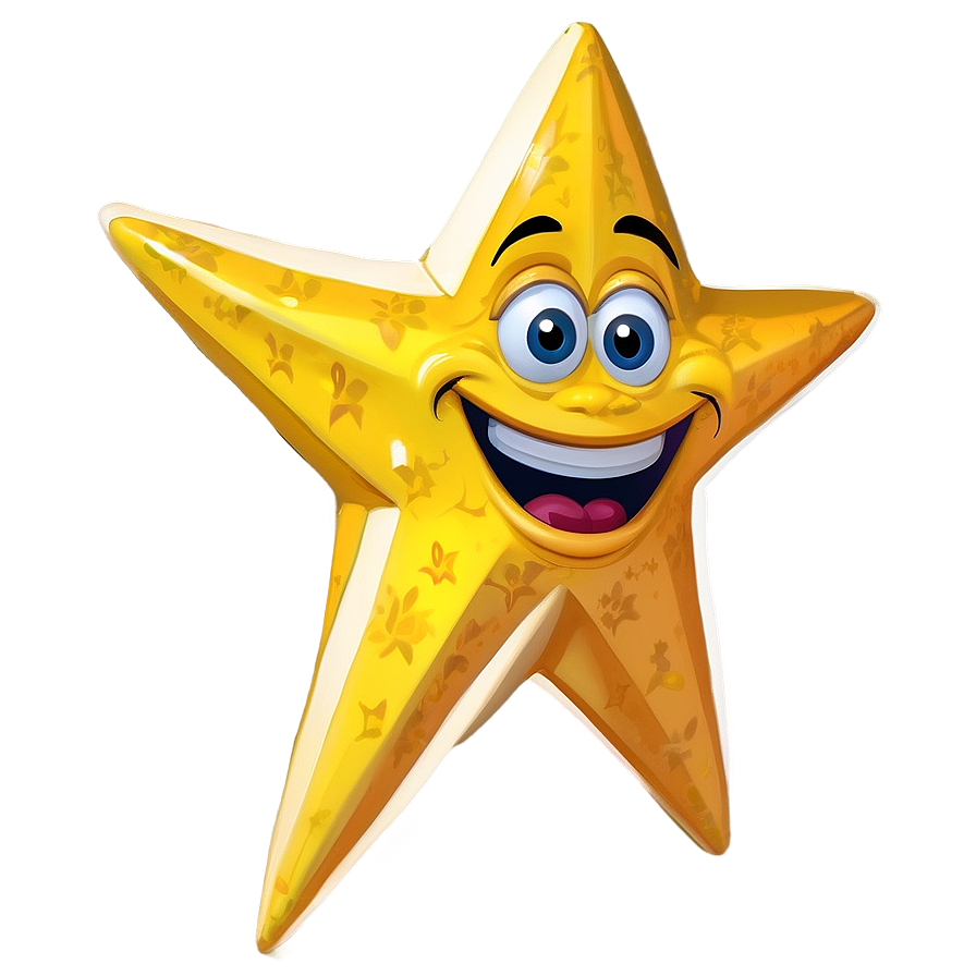 Funny Cartoon Star Png 06132024