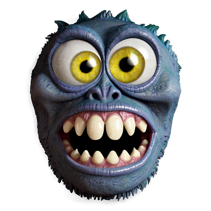 Funny Monster Face Png Npa10